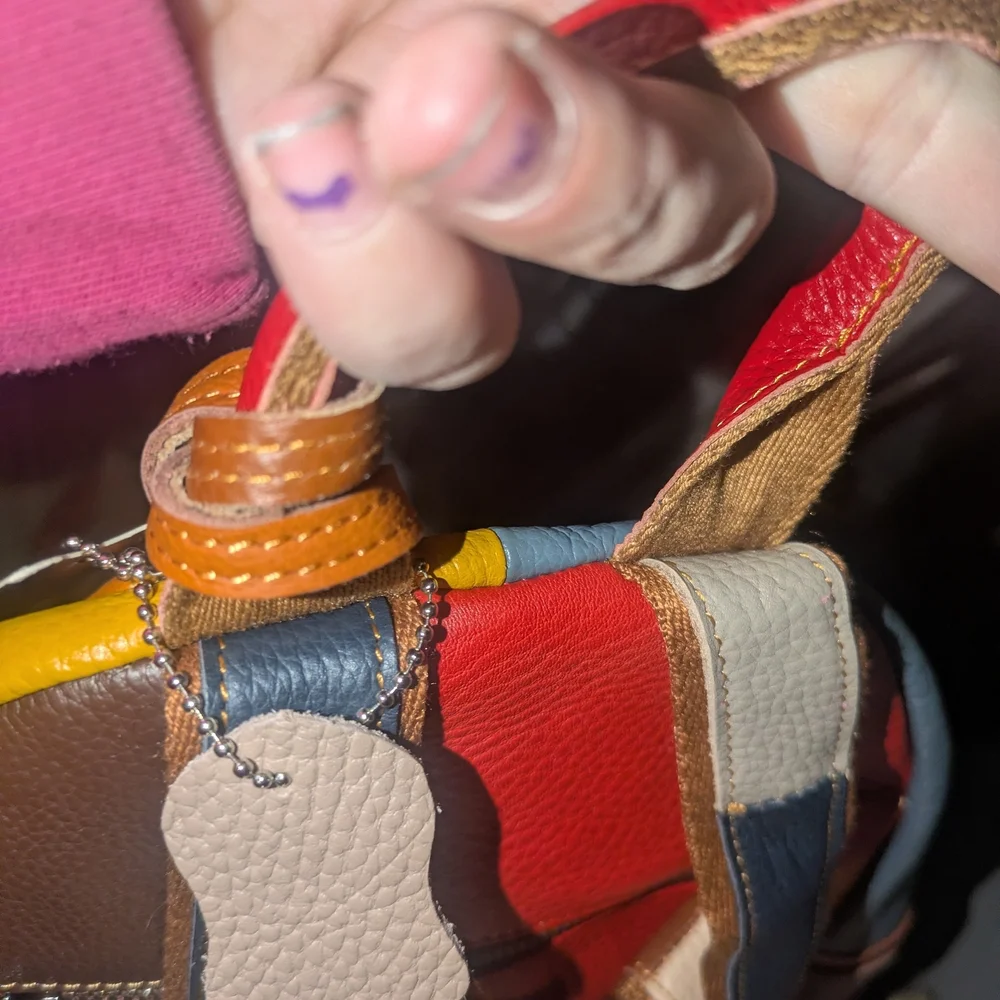 Multicolor Patchwork Backpack - Picture 5 of 8